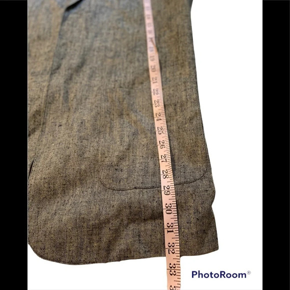 Vintage Ann May 100% Woven Silk Blazer Sz L - Picture 13 of 13